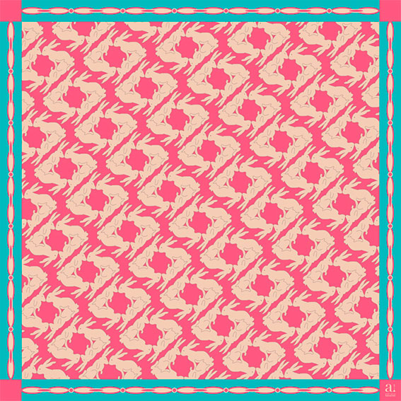 Bandana Rabbits Pink