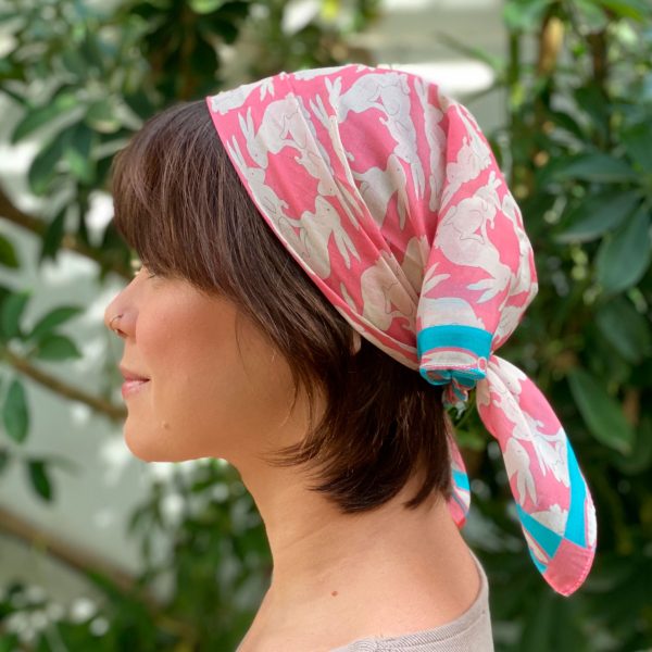 Pink Rabbits Bandana - Image 3